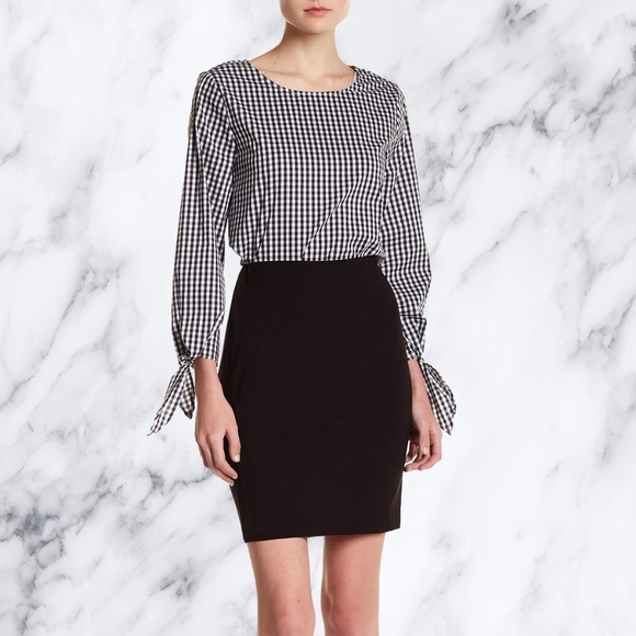 Vince Camuto Rich Black Above-the-Knee Skirt - Picture 4 of 8